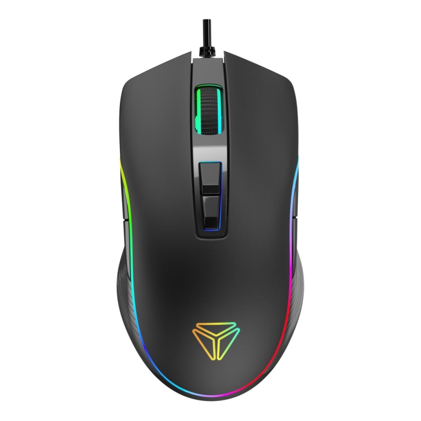 Yenkee – LED RGB Gaming Maus 4800 DPI 9 Tasten schwarz