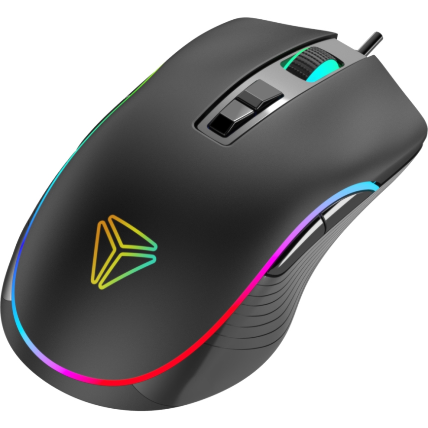 Yenkee – LED RGB Gaming Maus 4800 DPI 9 Tasten schwarz