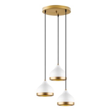 YILDO Hängeleuchte 3xE27/40W/230V weiß/Gold