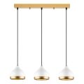YILDO Pendelleuchte 3xE27/40W/230V weiß/gold