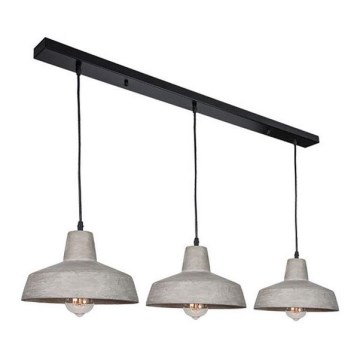 Zambelis 1653 - Deckenleuchte an Kabel 3xE27/40W/230V Beton