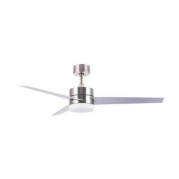 Zambelis 19134 - LED-Deckenventilator LED/15W/230V 3000/4000/6000K matt Chrom + Fernbedienung