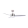 Zambelis 19134 - LED-Deckenventilator LED/15W/230V 3000/4000/6000K matt Chrom + Fernbedienung