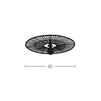 Zambelis 19251 - Wandleuchte 1xE27/40W/230V Bambus/beige