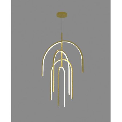 Zambelis 1933 - Dimmbare LED-Hängeleuchte an Schnur LED/96W/230V golden