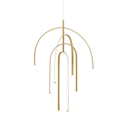 Zambelis 1933 - Dimmbare LED-Hängeleuchte an Schnur LED/96W/230V golden