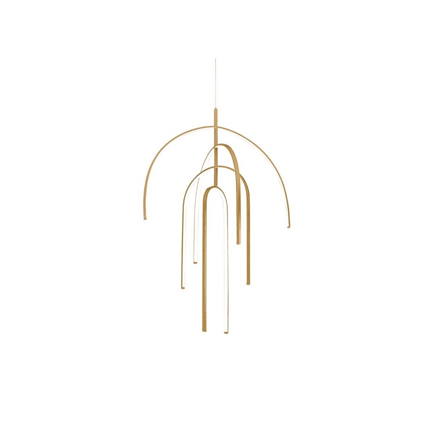 Zambelis 1933 - Dimmbare LED-Hängeleuchte an Schnur LED/96W/230V golden