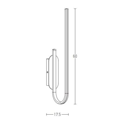 Zambelis 1935 - Dimmbare LED-Wandleuchte LED/18W/230V golden