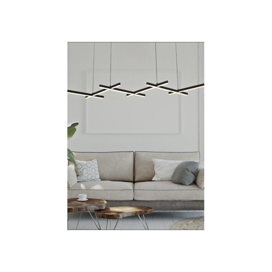 Zambelis 1948 - Dimmbare LED-Hängeleuchte an Schnur LED/85W/230V schwarz