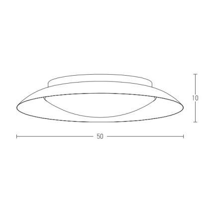 Zambelis 1959 - LED-Deckenleuchte LED/28W/230V d 50 cm kupfern