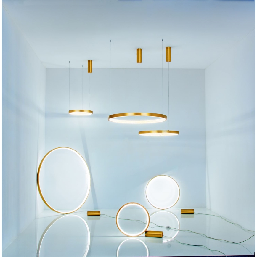 Zambelis 2006 - Dimmbare LED-Hängeleuchte an Schnur LED/36W/230V golden