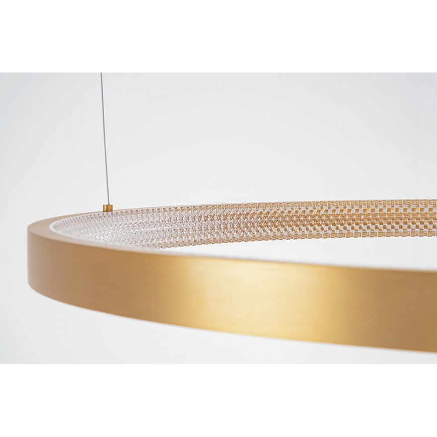 Zambelis 2006 - Dimmbare LED-Hängeleuchte an Schnur LED/36W/230V golden
