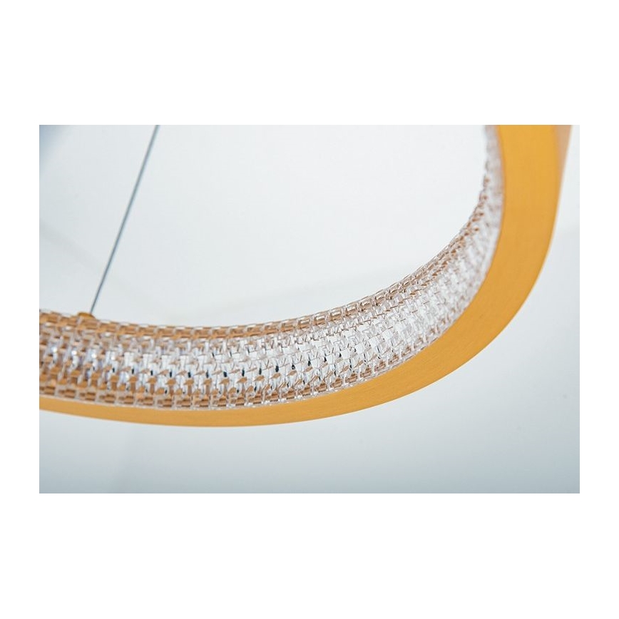 Zambelis 2006 - Dimmbare LED-Hängeleuchte an Schnur LED/36W/230V golden