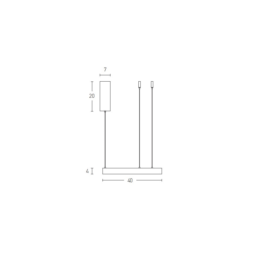 Zambelis 2006 - Dimmbare LED-Hängeleuchte an Schnur LED/36W/230V golden
