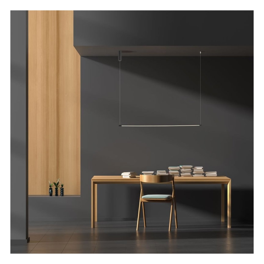 Zambelis 20119 - LED-Hängeleuchte an Schnur LED/20W/230V schwarz