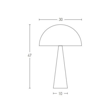 Zambelis 20211 - Tischlampe 1xE27/25W/230V golden