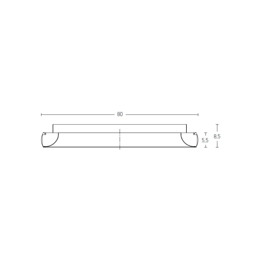 Zambelis 2056 - Dimmbare LED-Deckenleuchte LED/60W/230V d 80 cm schwarz