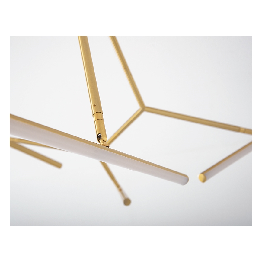 Zambelis 2071 - Dimmbare LED-Hängeleuchte an Stange LED/49W/230V golden