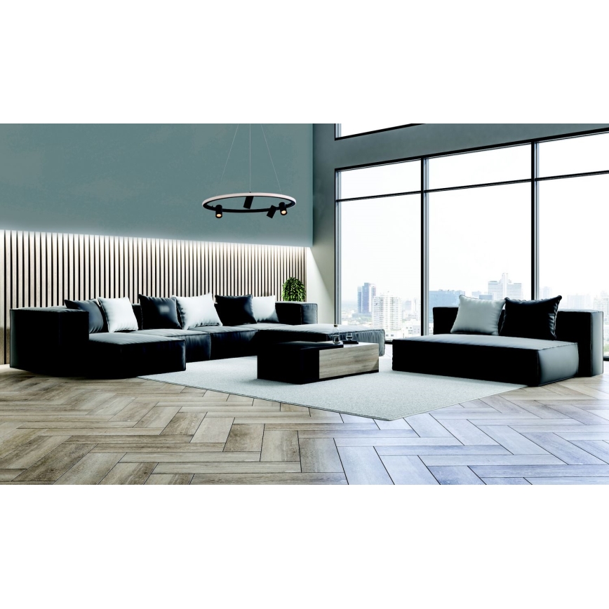 Zambelis 22012 - Dimmbare LED-Hängeleuchte an Schnur LED/47W/230V d 60 cm schwarz