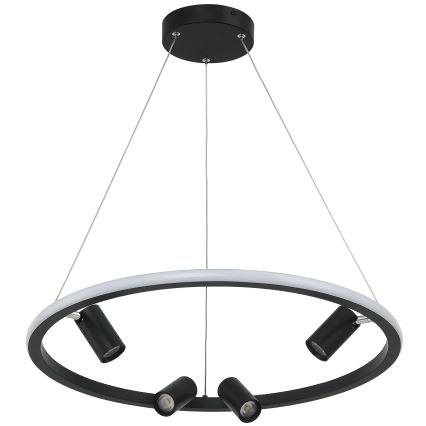 Zambelis 22012 - Dimmbare LED-Hängeleuchte an Schnur LED/47W/230V d 60 cm schwarz