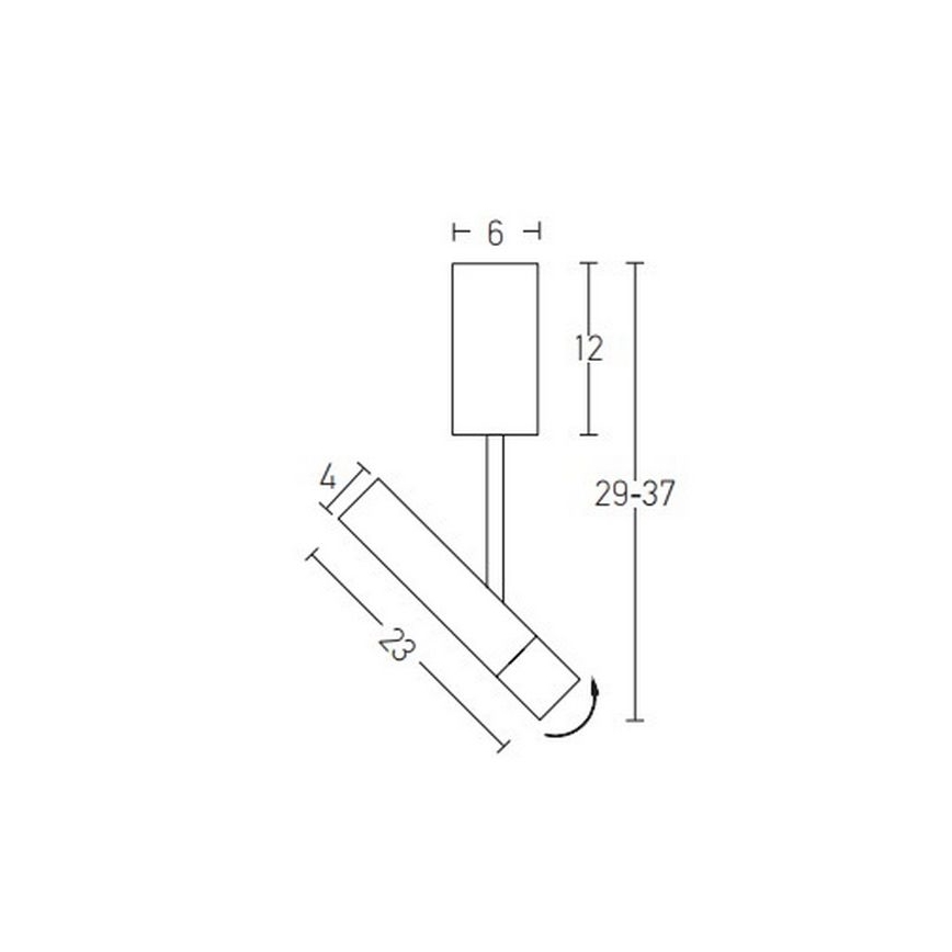 Zambelis 22028 - LED-Hängeleuchte an Stange LED/4W/230V