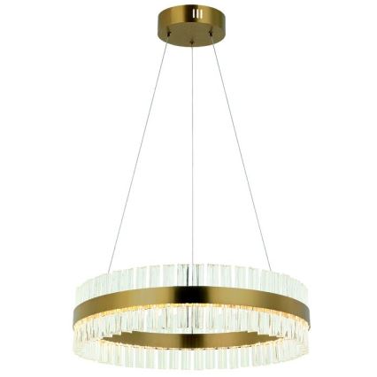 Zambelis 22039 - Dimmbare LED-Hängeleuchte an Schnur LED/56W/230V golden