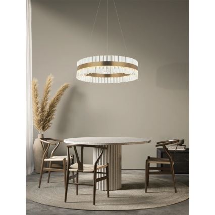 Zambelis 22040 - Dimmbare LED-Hängeleuchte an Schnur LED/68W/230V golden