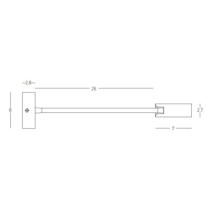 Zambelis 22050 - LED Flexibles Leselicht LED/3W/230V CRI90 Weiß