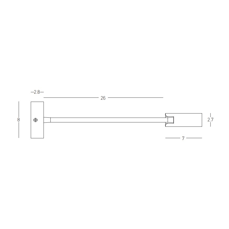 Zambelis 22050 - LED Flexibles Leselicht LED/3W/230V CRI90 Weiß