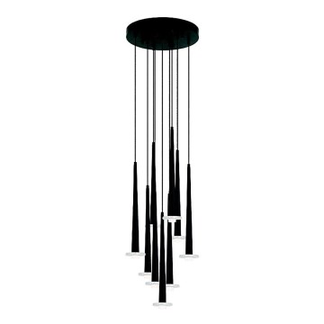 Zambelis 22113 - LED dimmbarer Seil-Pendelleuchter 9xLED/3W/230V CRI90 schwarz