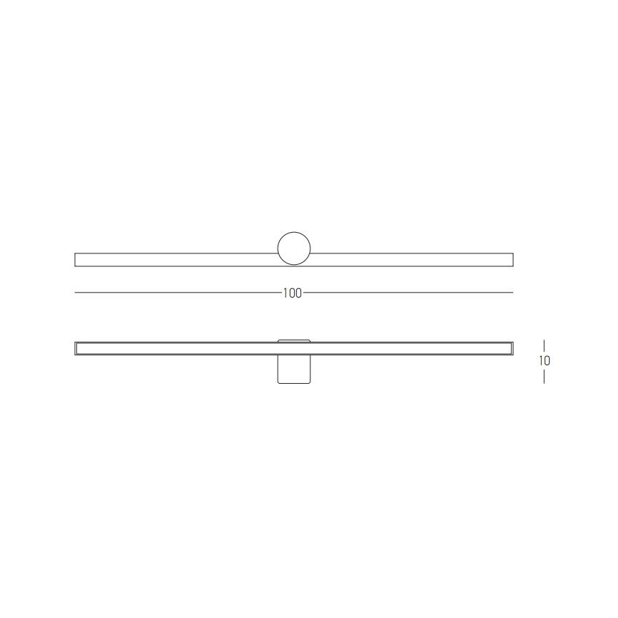 Zambelis 22126 - LED Badezimmerspiegelbeleuchtung LED/21W/230V 100 cm IP54