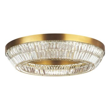 Zambelis 23049 - LED dimmbares Kristall-Deckenleuchte LED/55W/230V CRI 90 3000K Ø 80 cm Messing