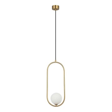 Zambelis 23135 - Hängeleuchte an Schnur 1xG9/7W/230V 12x20 cm golden
