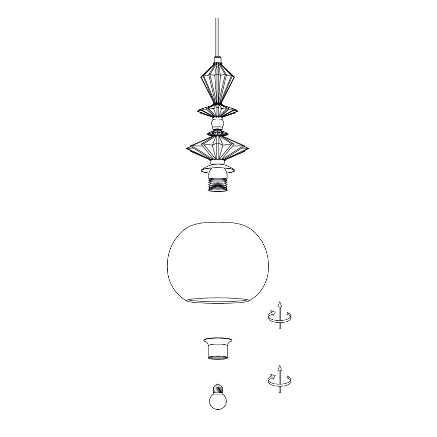 Zambelis A22079 - Ersatz-Lampenschirm für Kronleuchter, Ø 21 cm, weiß