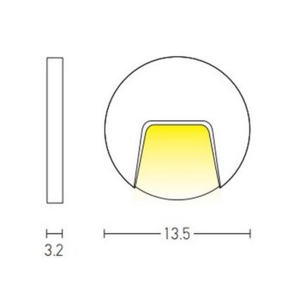 Zambelis E183 - LED-Outdoor-Treppenbeleuchtung LED/3W/230V IP54 anthrazit