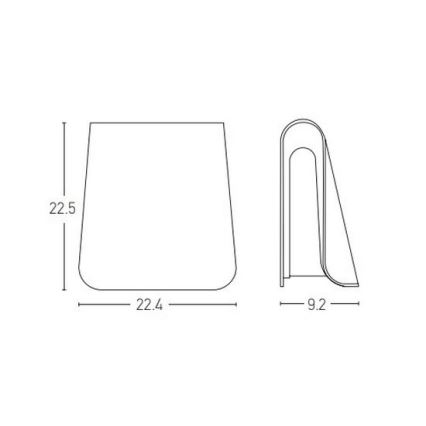 Zambelis E245 - LED-Wandleuchte für den Außenbereich LED/6W/230V IP54 anthrazit