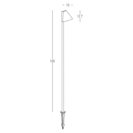 Zambelis E282 - Außenleuchte 1xGU10/20W/230V IP65 anthrazit