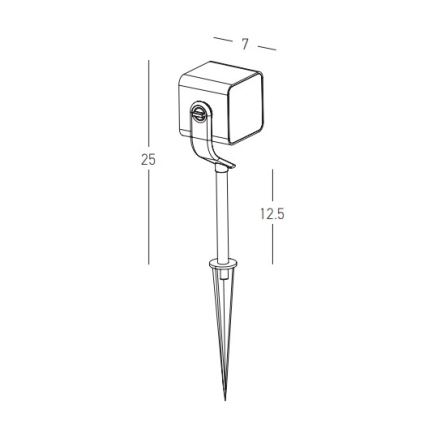 Zambelis E286 - LED-Außenleuchte LED/12W/230V IP65 anthrazit