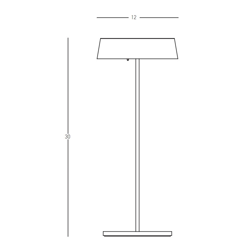 Zambelis E289 - LED dimmbare Außenleuchte LED/2,2W/3,7V 2200 mAh IP54 schwarz
