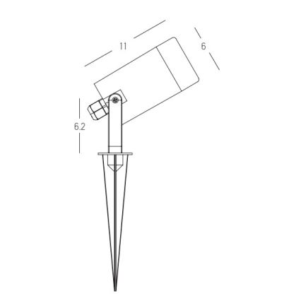 Zambelis E312 - Außenleuchte 1xGU10/7W/230V IP54