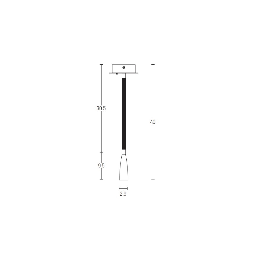 Zambelis H63 - LED Flexibles Leselicht LED/3W/230V Messing