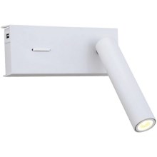 Zambelis H74 - LED-Wandbeleuchtung LED/3W/230V USB weiß