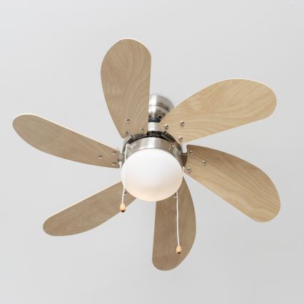 ZEVENTI - Deckenventilator FAMARA 1xE14/60W/230V beige