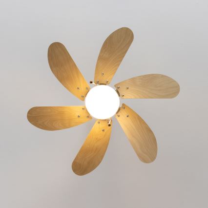 ZEVENTI - Deckenventilator FAMARA 1xE14/60W/230V beige