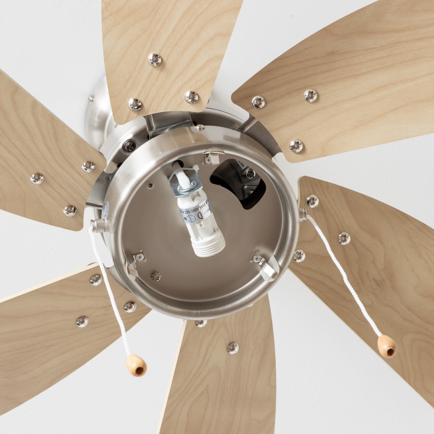 ZEVENTI - Deckenventilator FAMARA 1xE14/60W/230V beige