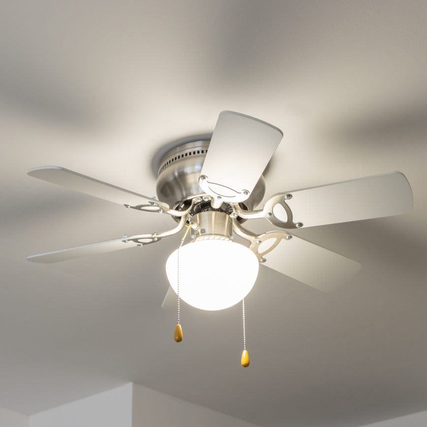ZEVENTI - Deckenventilator GALDANA 1xE27/60W/230V grau/weiß