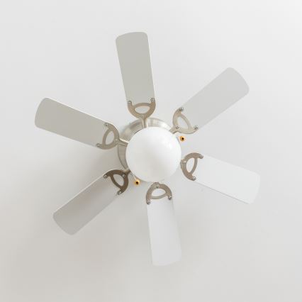 ZEVENTI - Deckenventilator GALDANA 1xE27/60W/230V grau/weiß
