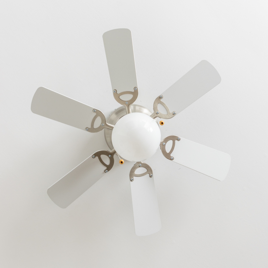 ZEVENTI - Deckenventilator GALDANA 1xE27/60W/230V grau/weiß