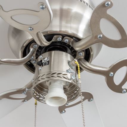 ZEVENTI - Deckenventilator GALDANA 1xE27/60W/230V grau/weiß