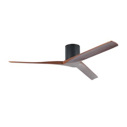 ZEVENTI - Deckenventilator VELLON Wi-Fi Tuya schwarz/Nussbaum + Fernbedienung